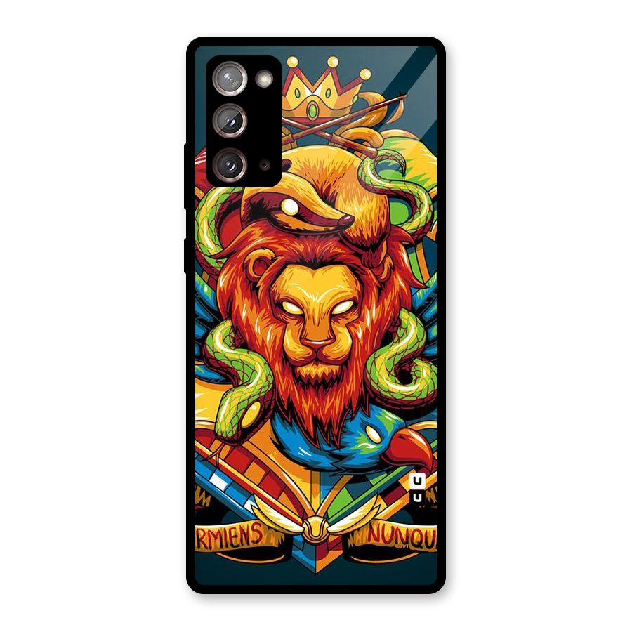 Animal Art Glass Back Case for Galaxy Note 20