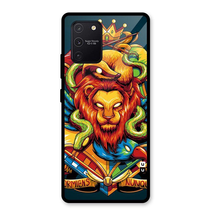 Animal Art Glass Back Case for Galaxy S10 Lite