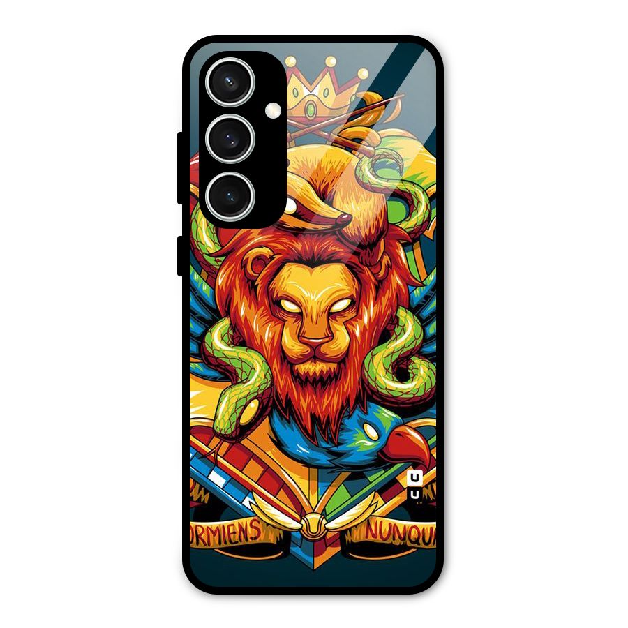 Animal Art Glass Back Case for Galaxy S23 FE