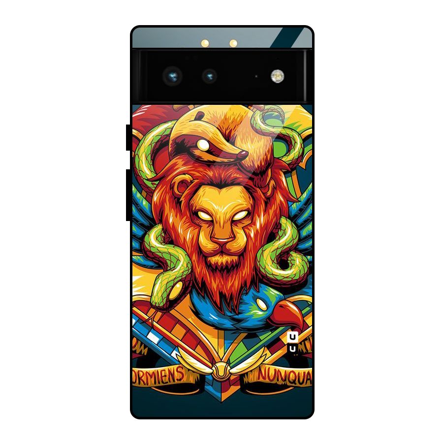 Animal Art Glass Back Case for Google Pixel 6