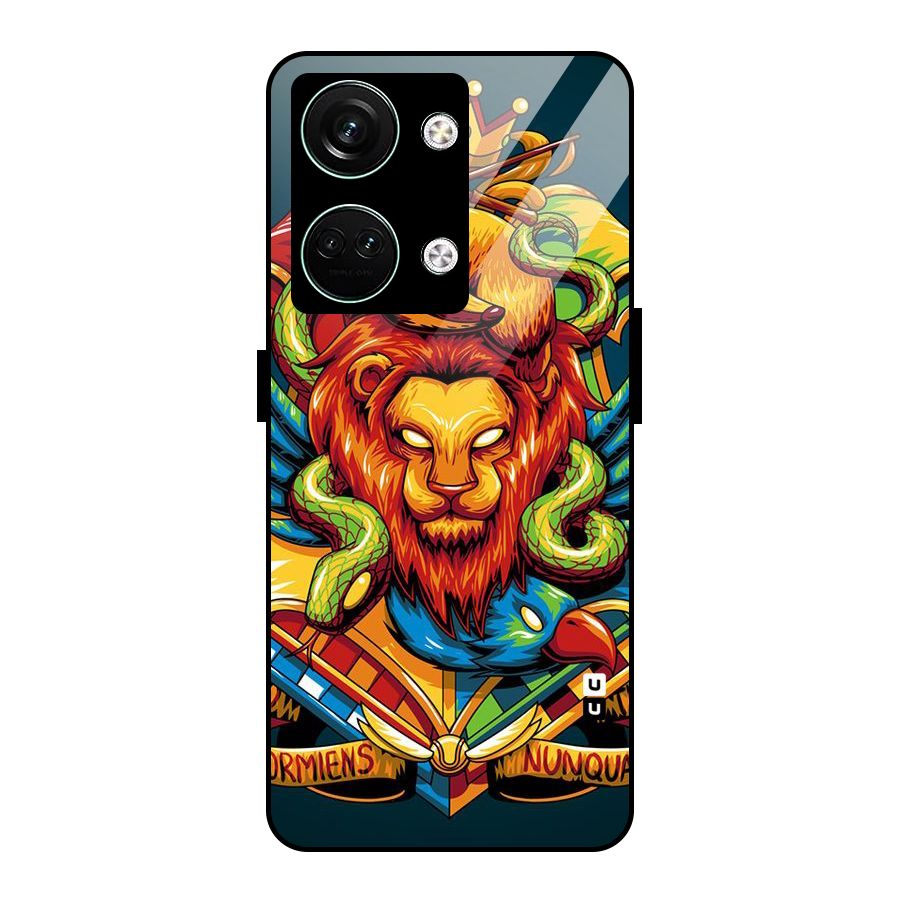 Animal Art Glass Back Case for Oneplus Nord 3