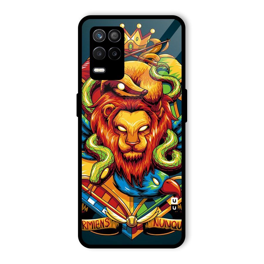 Animal Art Glass Back Case for Realme 8s 5G