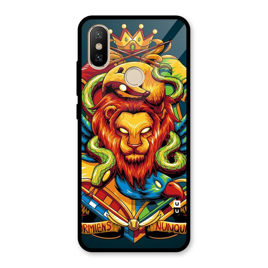 Animal Art Glass Back Case for Redmi A2