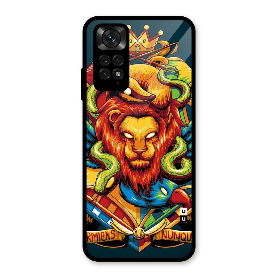 Animal Art Glass Back Case for Redmi Note 11S