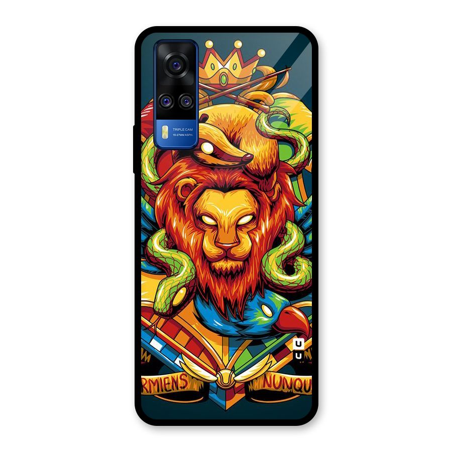Animal Art Glass Back Case for Vivo Y31