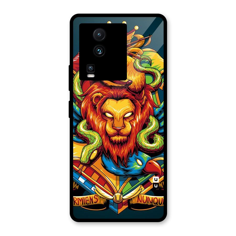 Animal Art Glass Back Case for Vivo iQOO Neo 7