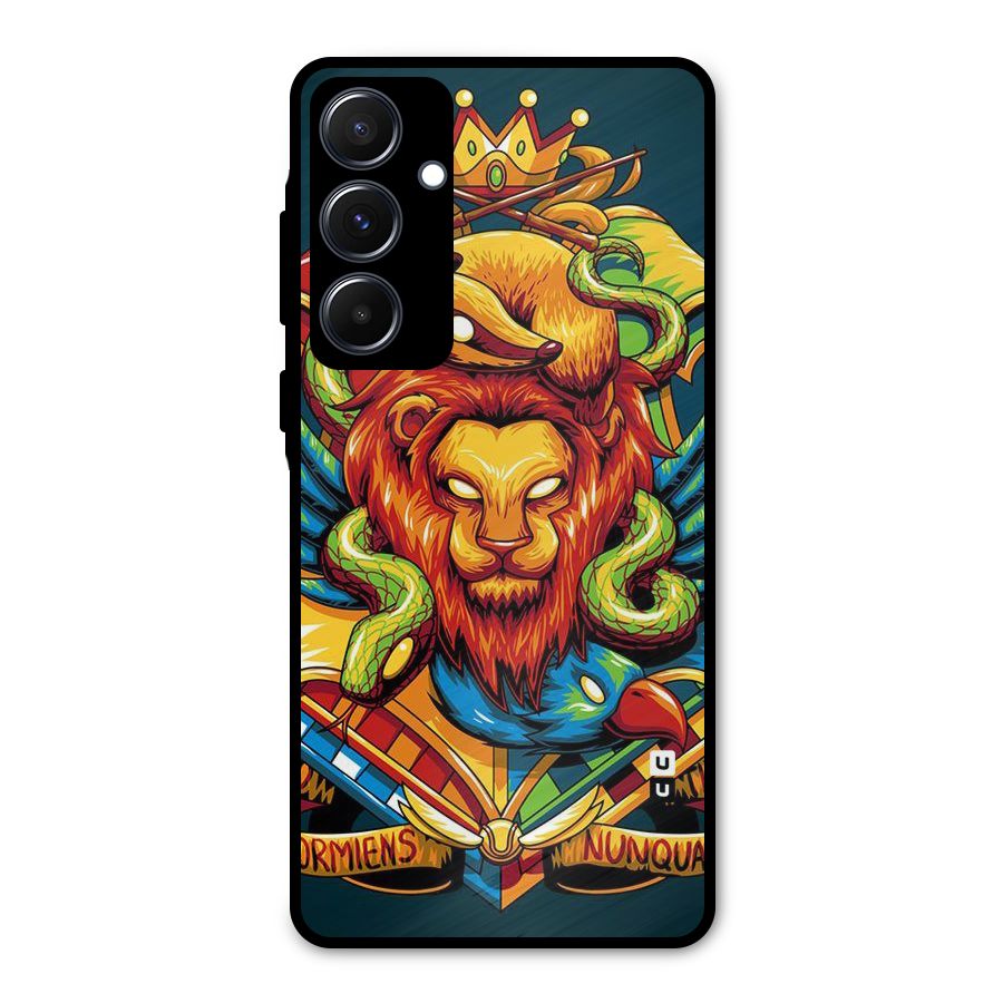 Animal Art Metal Back Case for Galaxy A55