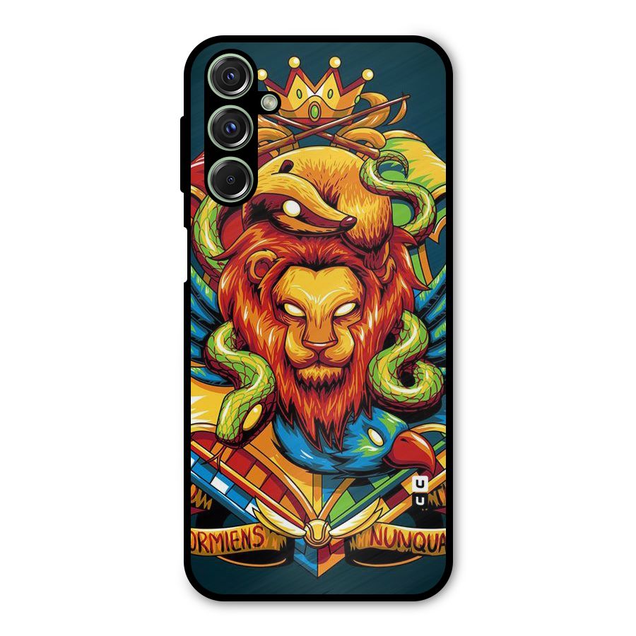 Animal Art Metal Back Case for Galaxy F34