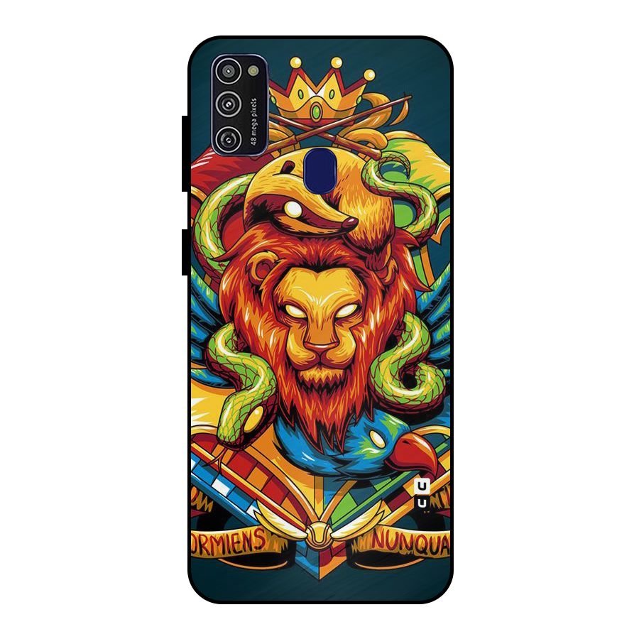 Animal Art Metal Back Case for Galaxy M21