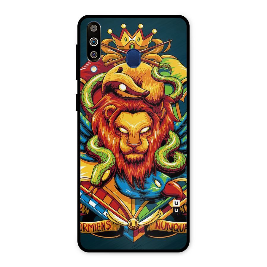 Animal Art Metal Back Case for Galaxy M30