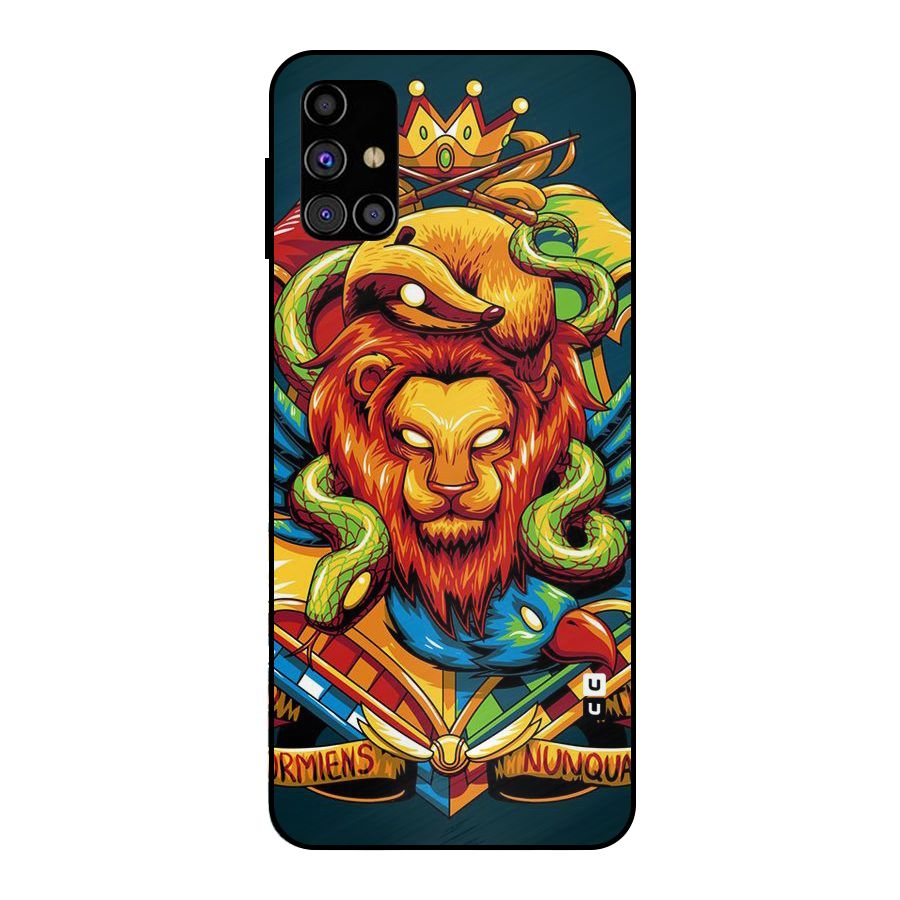 Animal Art Metal Back Case for Galaxy M31s
