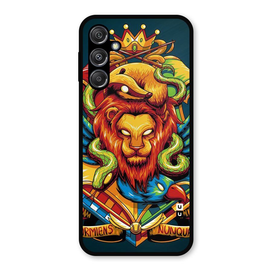Animal Art Metal Back Case for Galaxy M34 5G