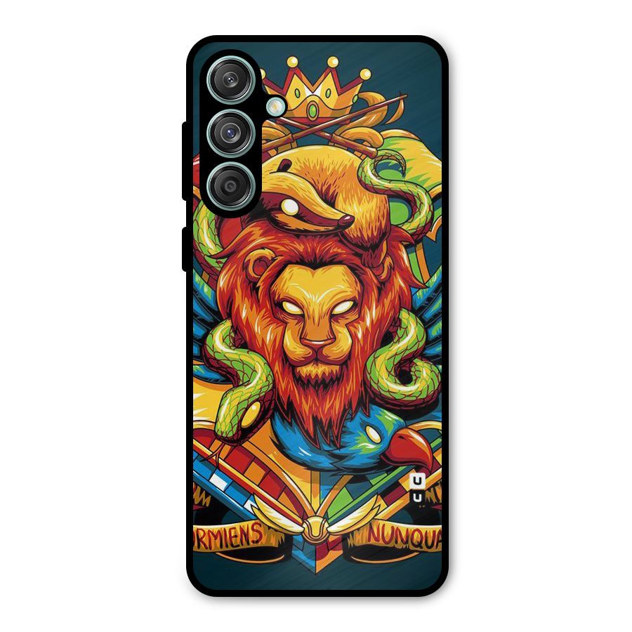 Animal Art Metal Back Case for Galaxy M55 5G