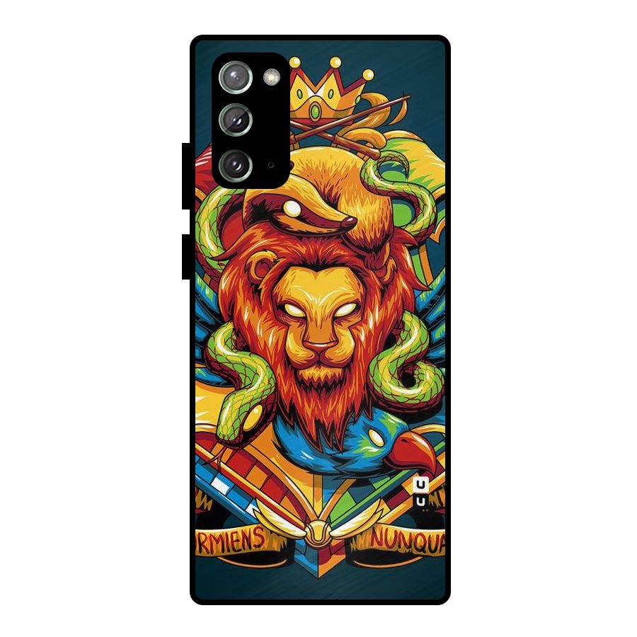 Animal Art Metal Back Case for Galaxy Note 20