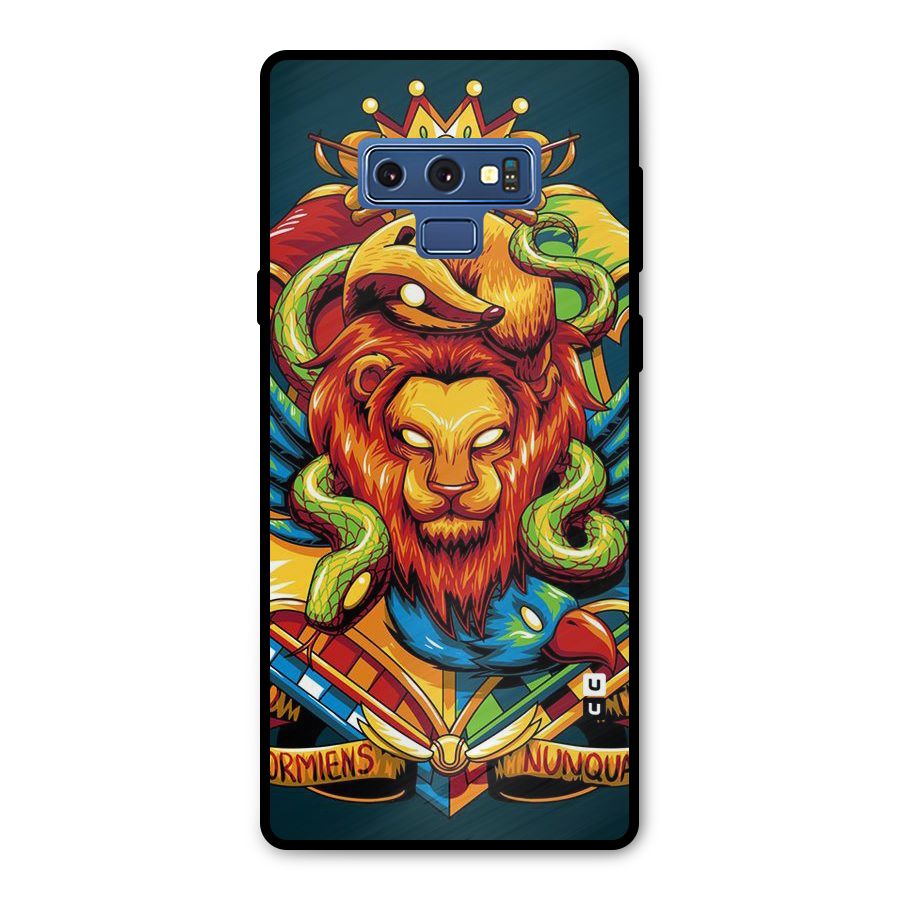 Animal Art Metal Back Case for Galaxy Note 9