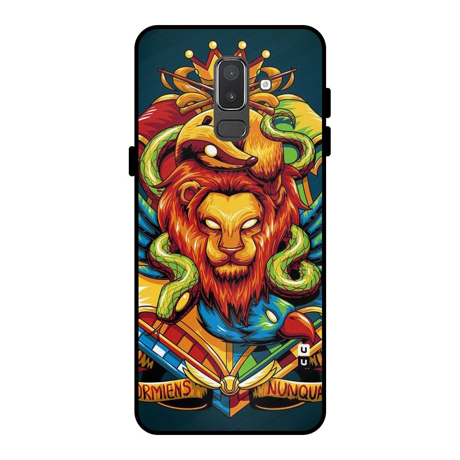Animal Art Metal Back Case for Galaxy On8 (2018)