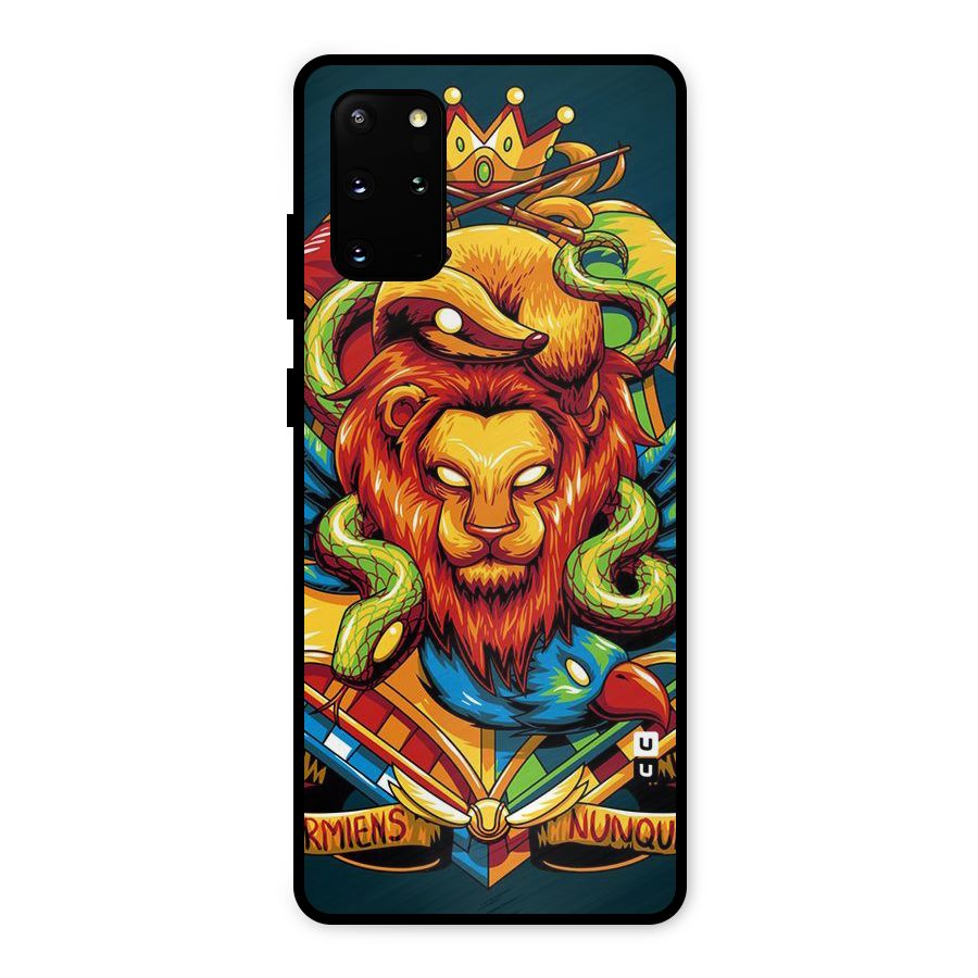 Animal Art Metal Back Case for Galaxy S20 Plus