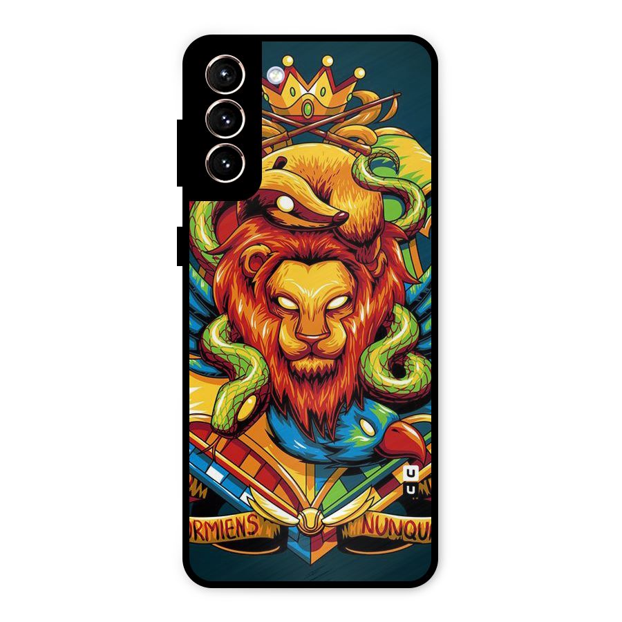 Animal Art Metal Back Case for Galaxy S21 Plus