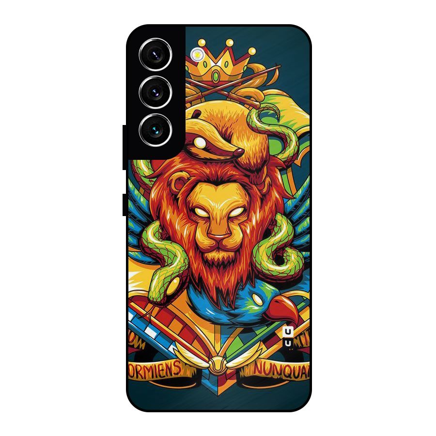Animal Art Metal Back Case for Galaxy S22 5G