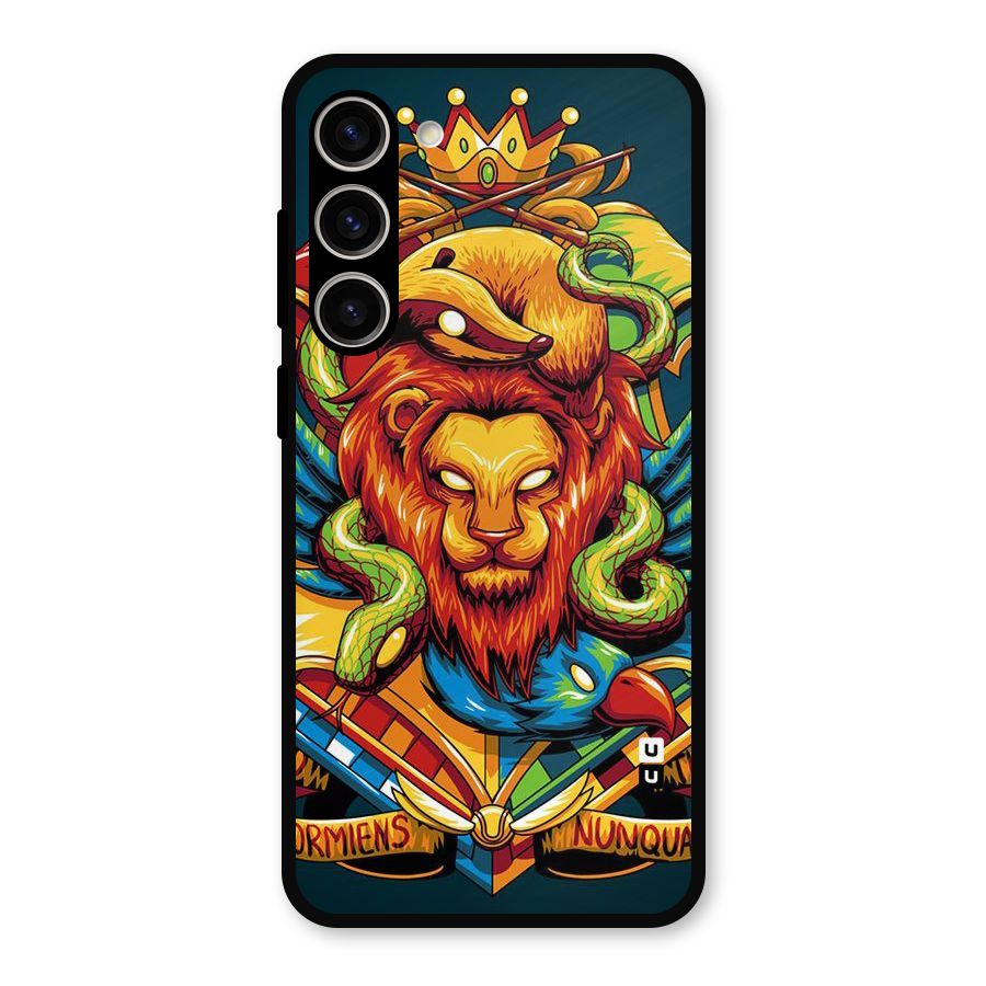 Animal Art Metal Back Case for Galaxy S23 Plus