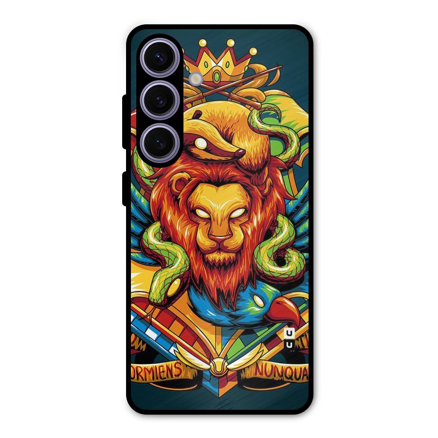 Animal Art Metal Back Case for Galaxy S24