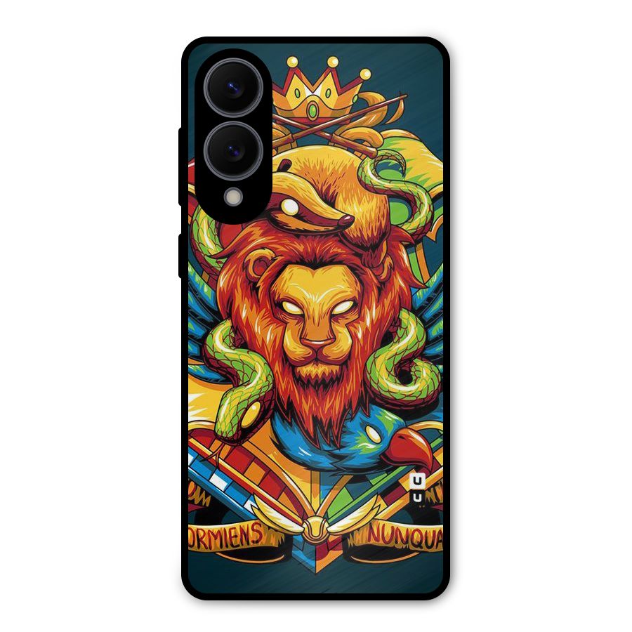 Animal Art Metal Back Case for Galaxy S25 Edge