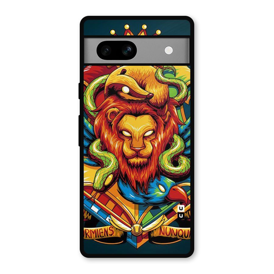 Animal Art Metal Back Case for Google Pixel 7a