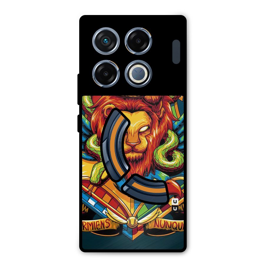 Animal Art Metal Back Case for Infinix GT 20 Pro