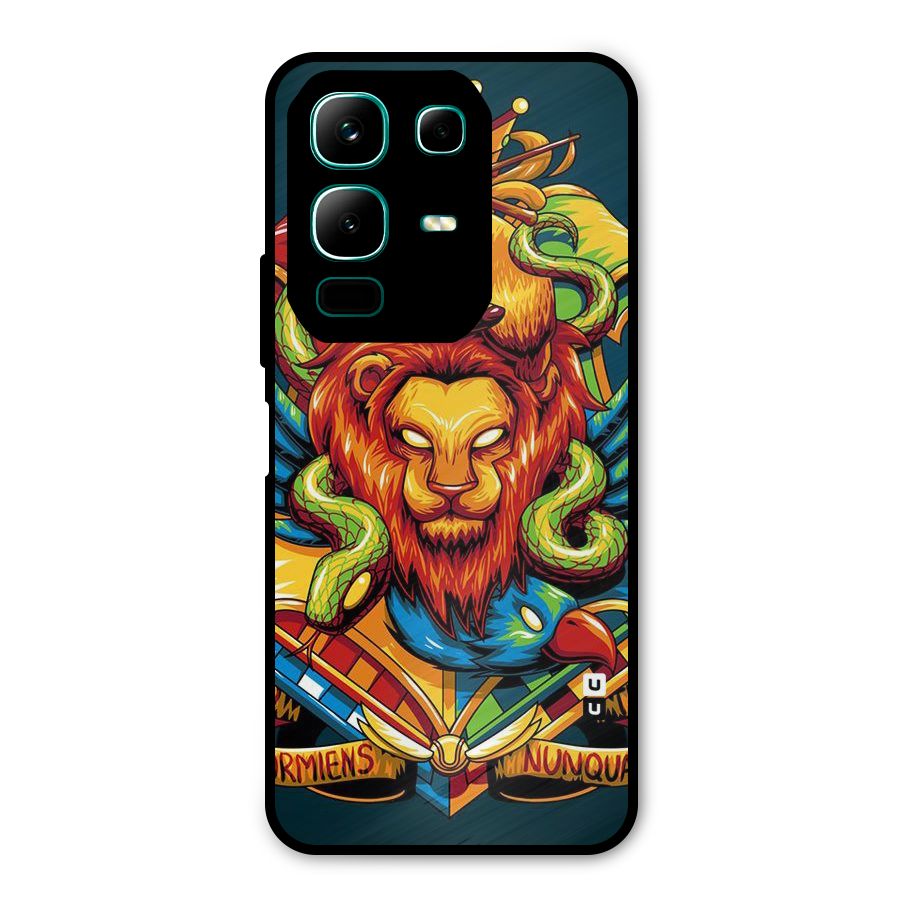 Animal Art Metal Back Case for Infinix Note 50x