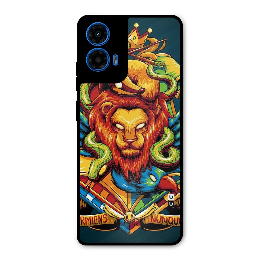 Animal Art Metal Back Case for Moto G45