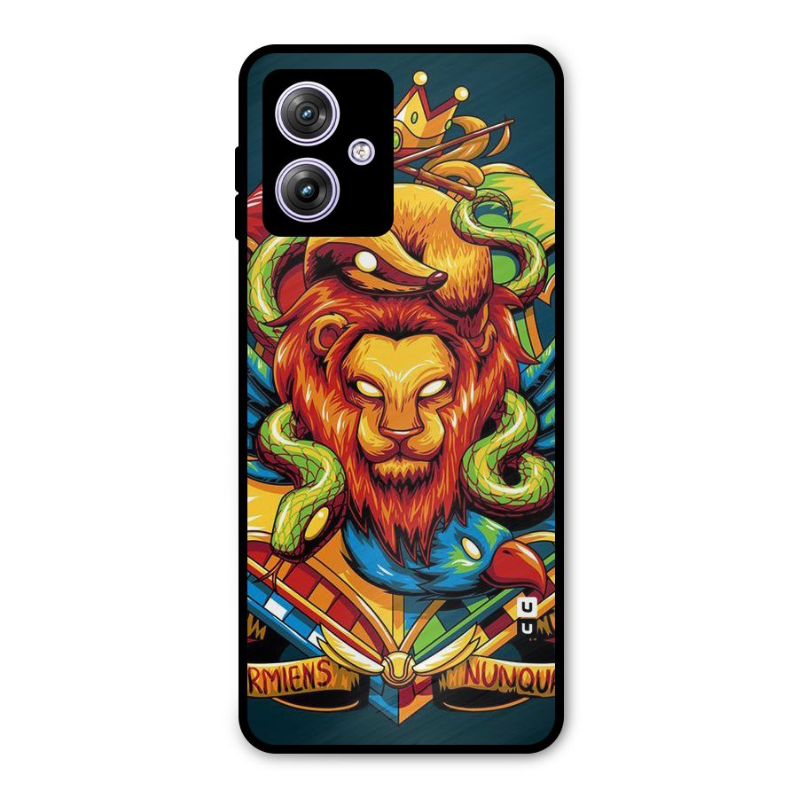 Animal Art Metal Back Case for Moto G64
