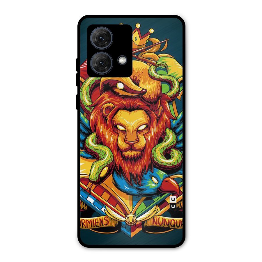 Animal Art Metal Back Case for Moto G84