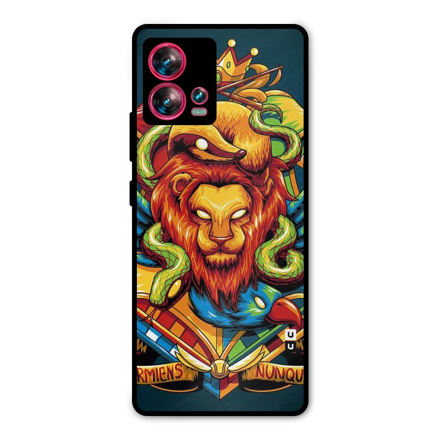 Animal Art Metal Back Case for Motorola Edge 30 Fusion