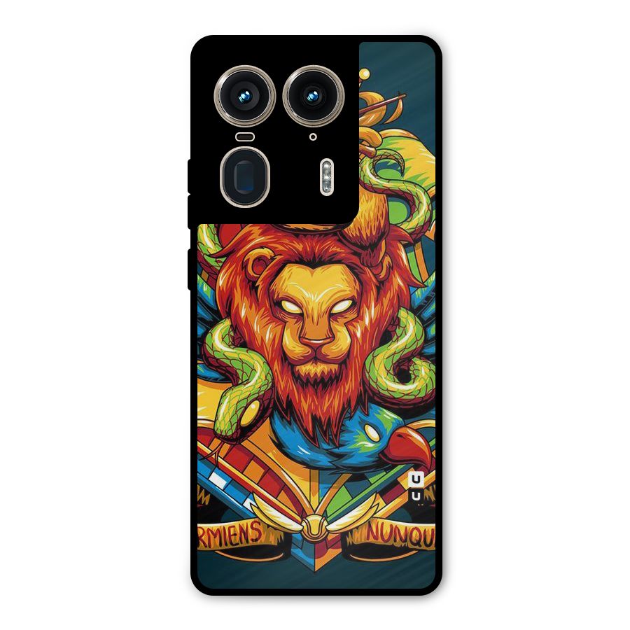 Animal Art Metal Back Case for Motorola Edge 50 Ultra