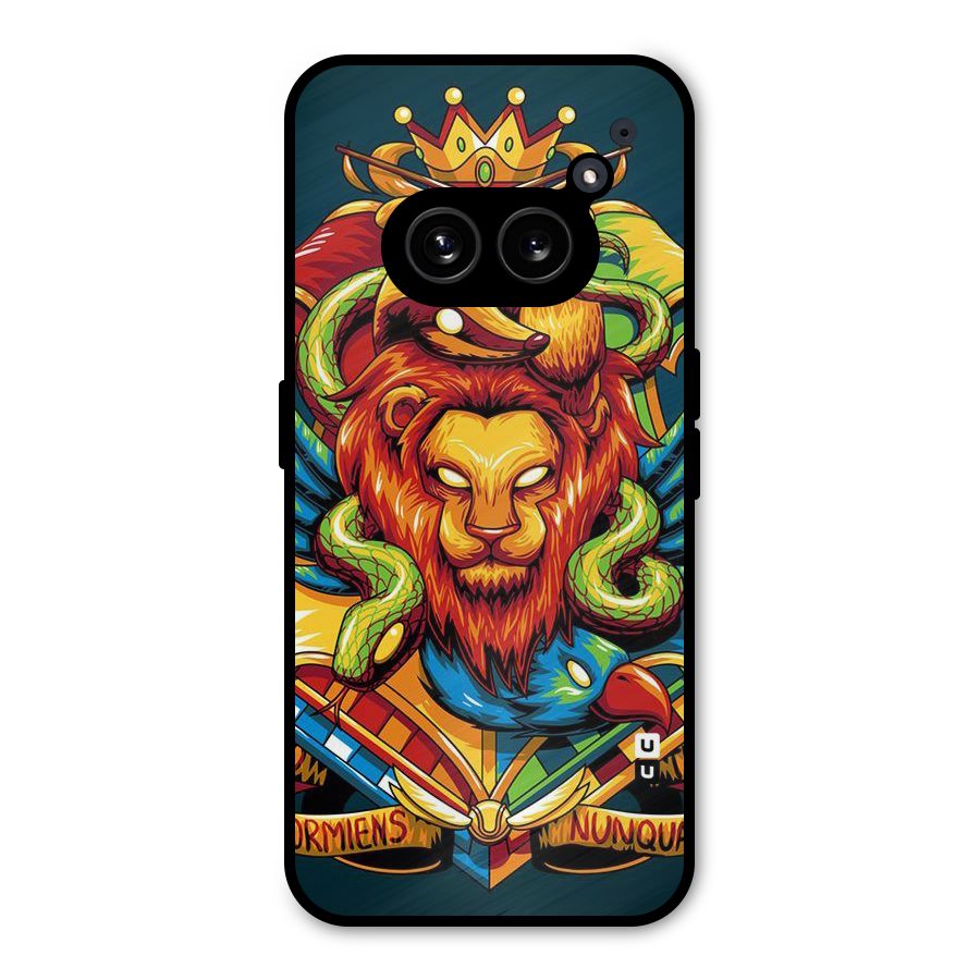 Animal Art Metal Back Case for Nothing Phone 2a Plus