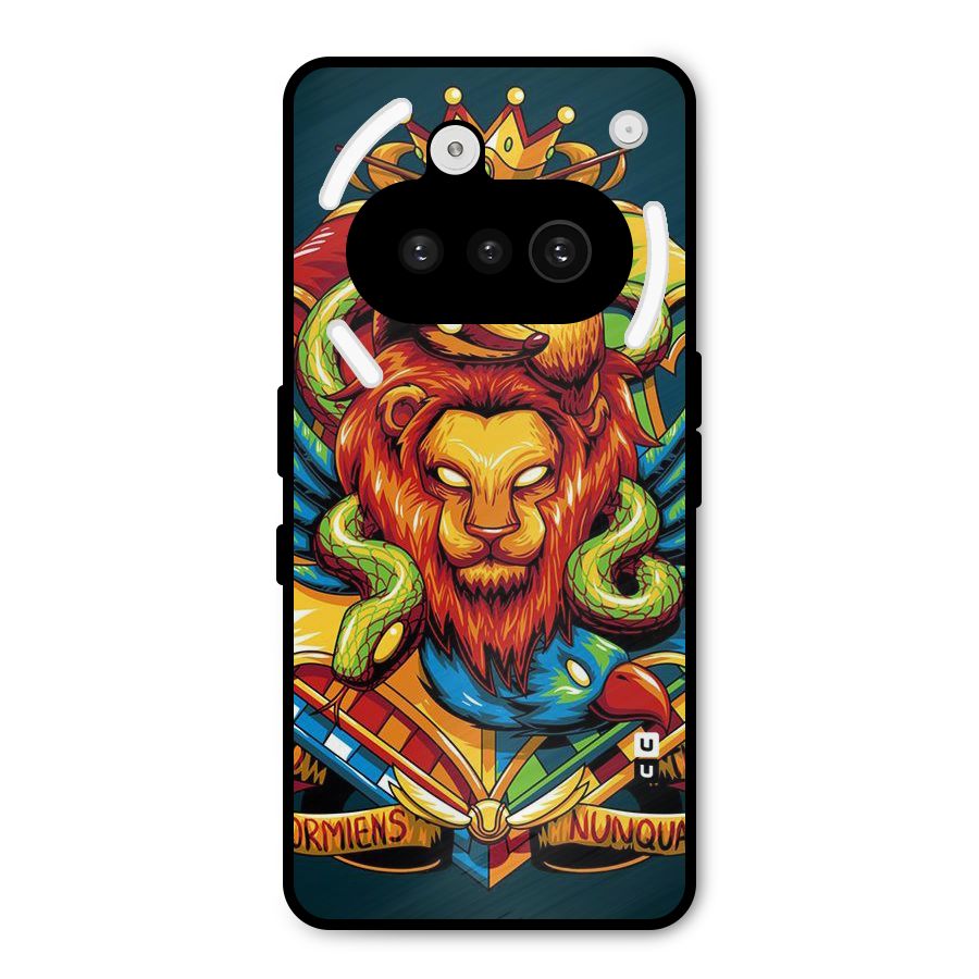 Animal Art Metal Back Case for Nothing Phone 3a