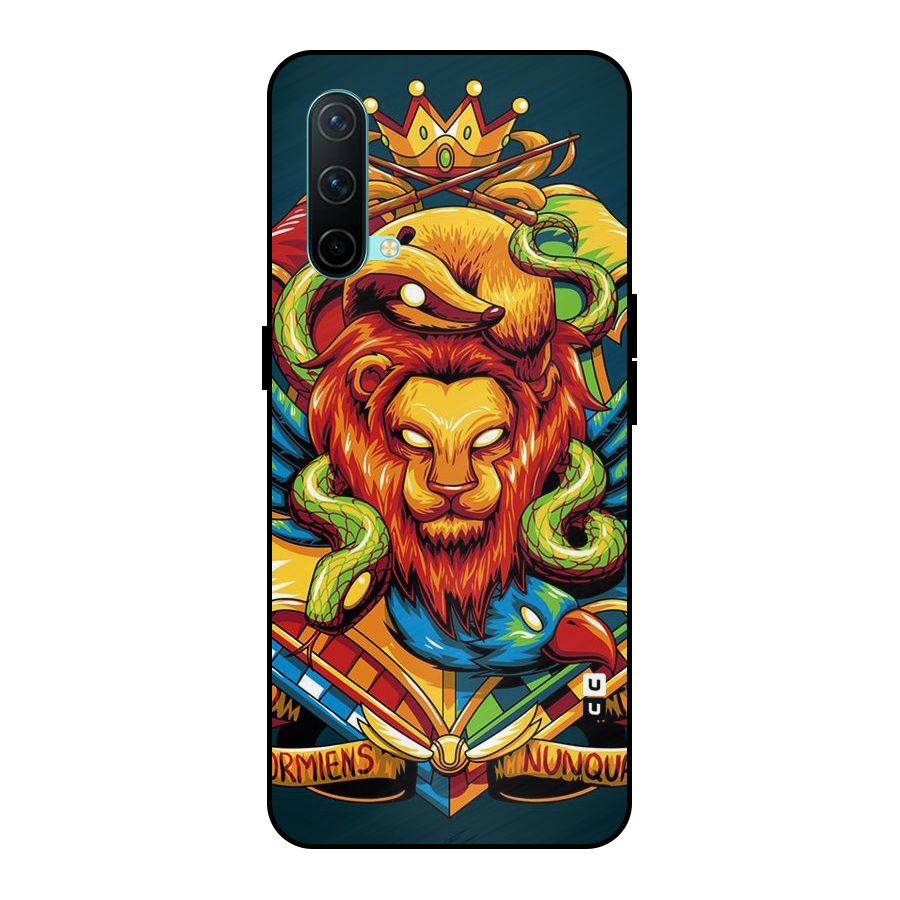 Animal Art Metal Back Case for OnePlus Nord CE 5G