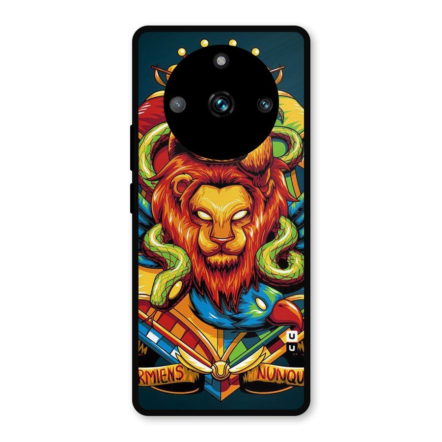 Animal Art Metal Back Case for Realme 11 Pro