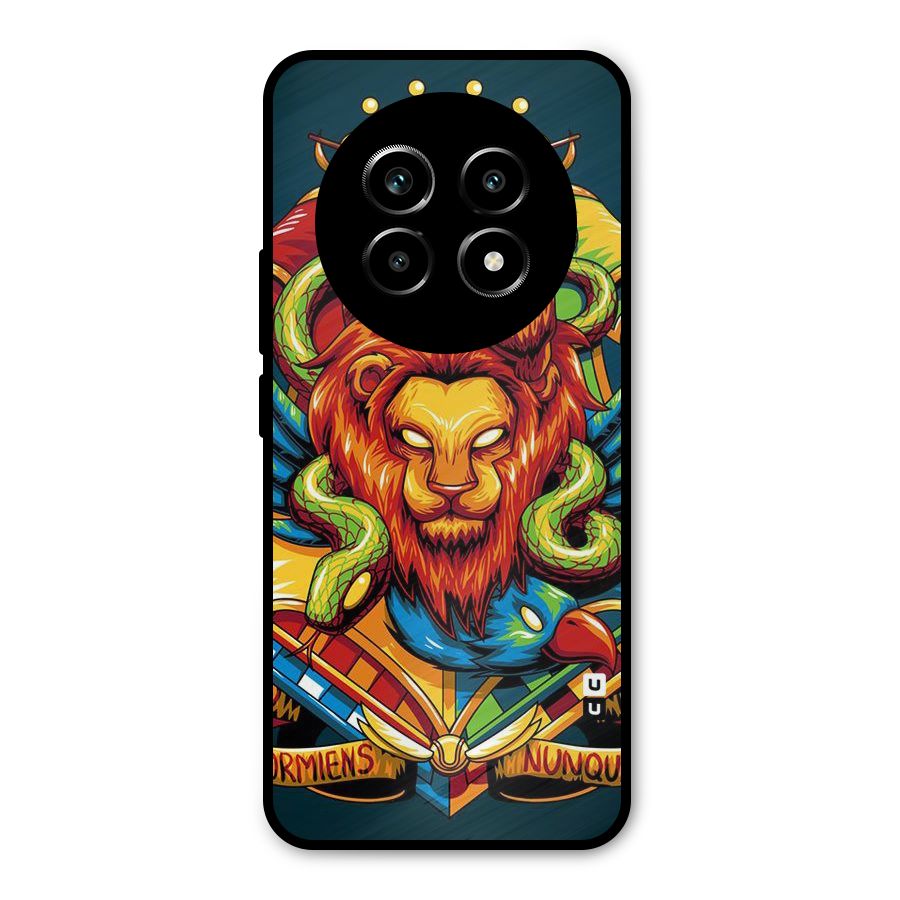 Animal Art Metal Back Case for Realme 13 Pro
