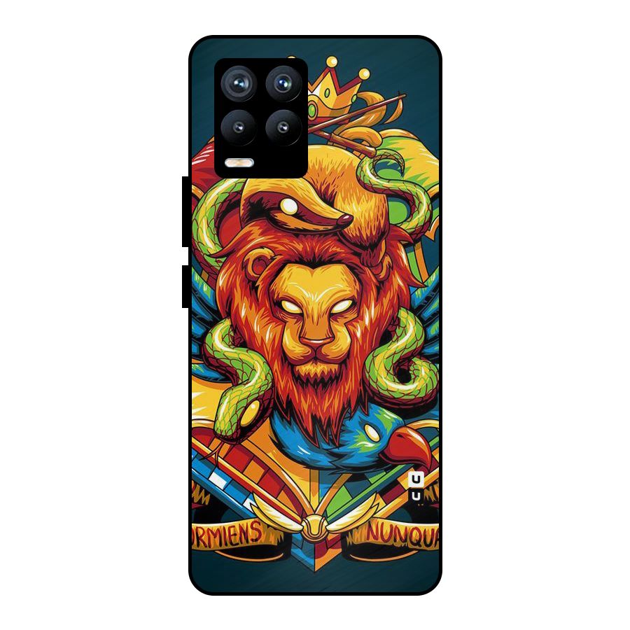 Animal Art Metal Back Case for Realme 8 Pro