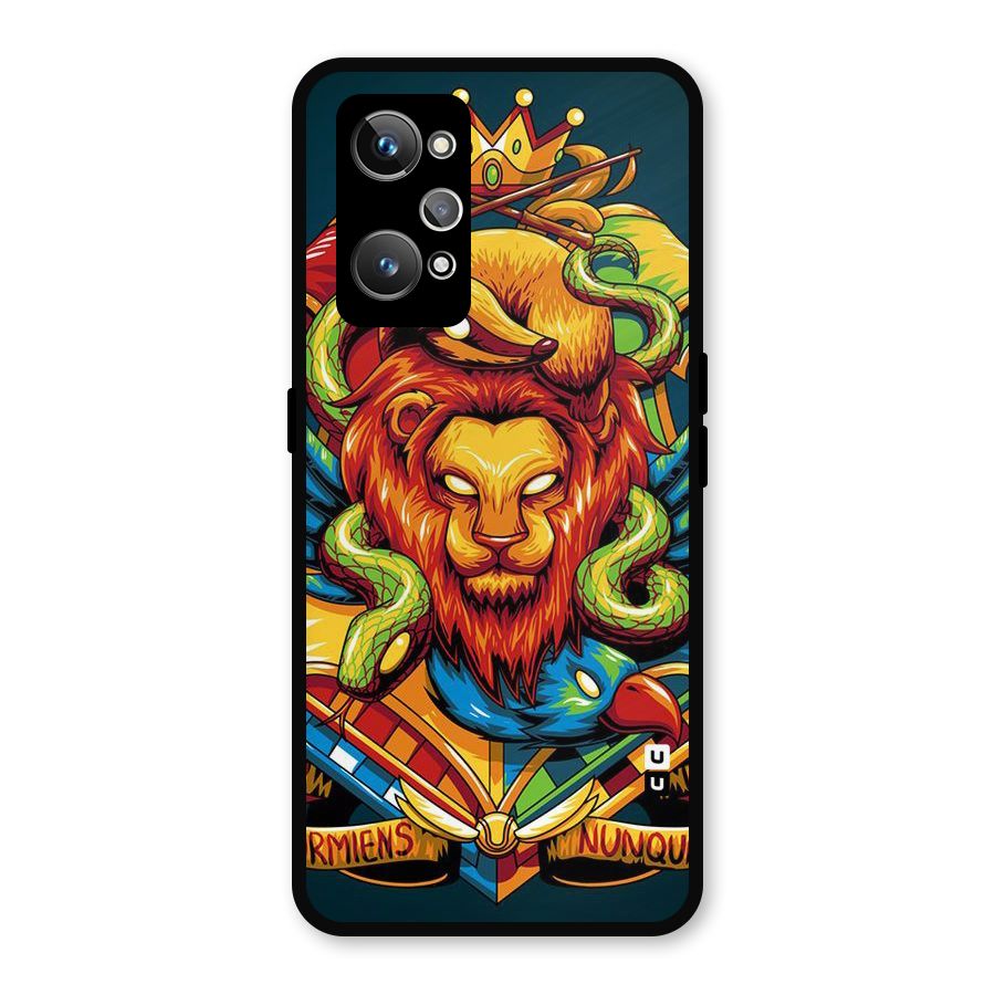 Animal Art Metal Back Case for Realme GT Neo 3T
