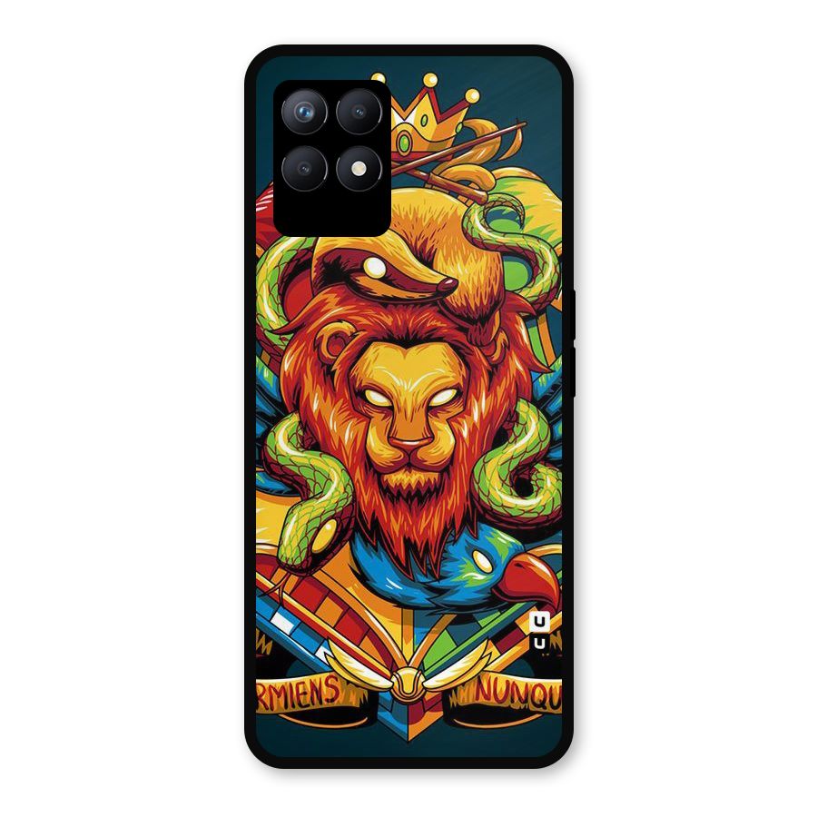 Animal Art Metal Back Case for Realme Narzo 50