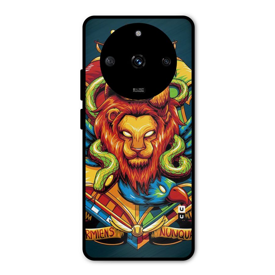 Animal Art Metal Back Case for Realme Narzo 60 5G