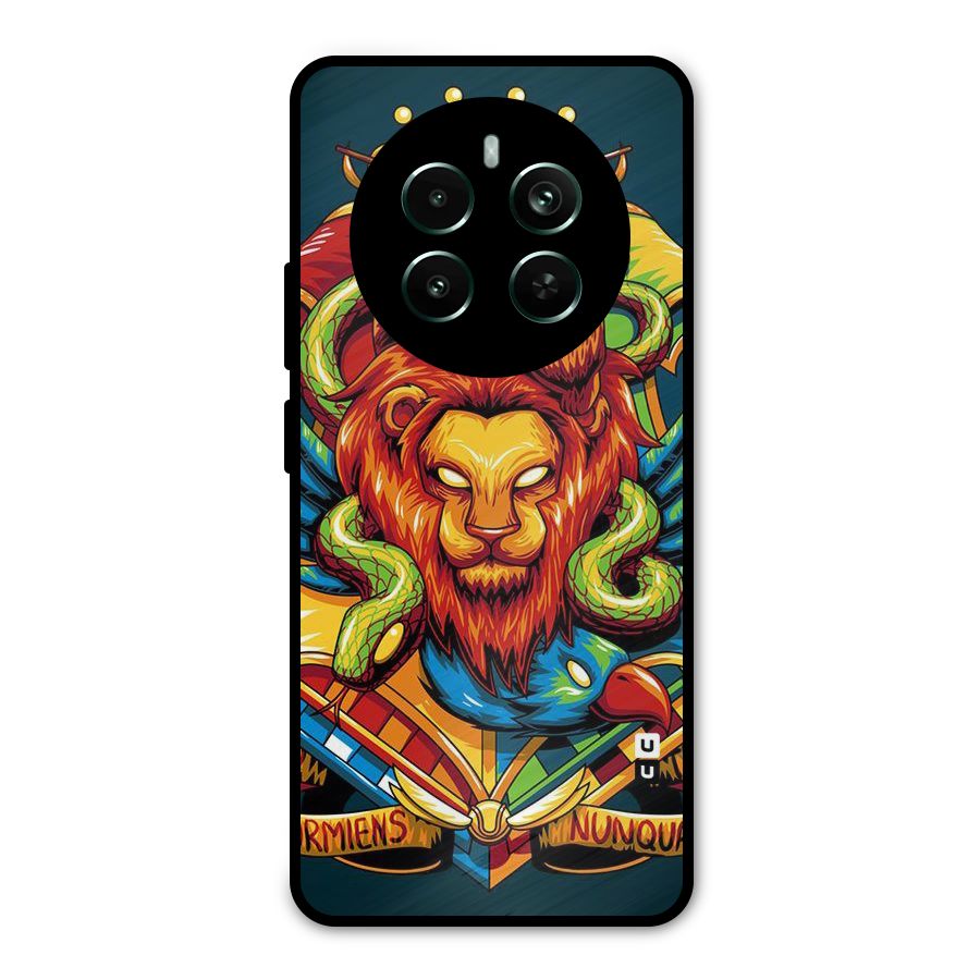 Animal Art Metal Back Case for Realme Narzo 70 Pro