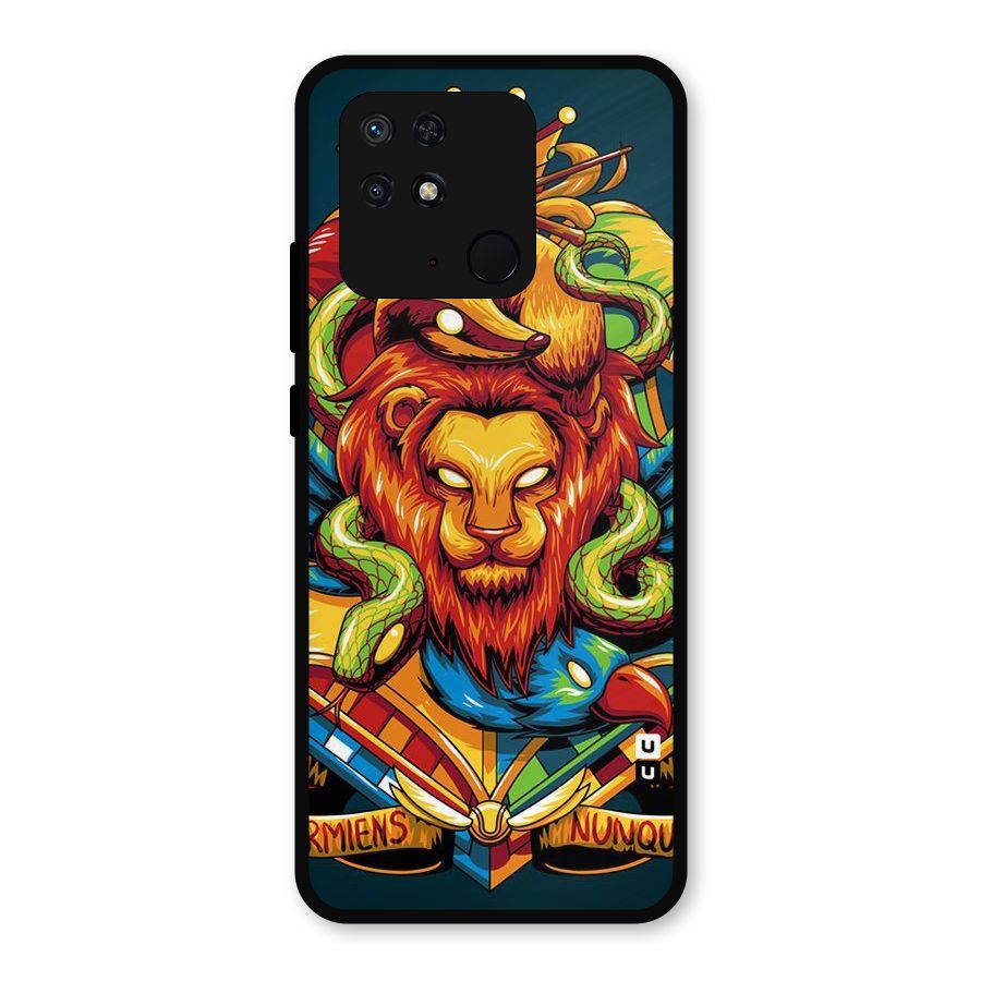 Animal Art Metal Back Case for Redmi 10 Power