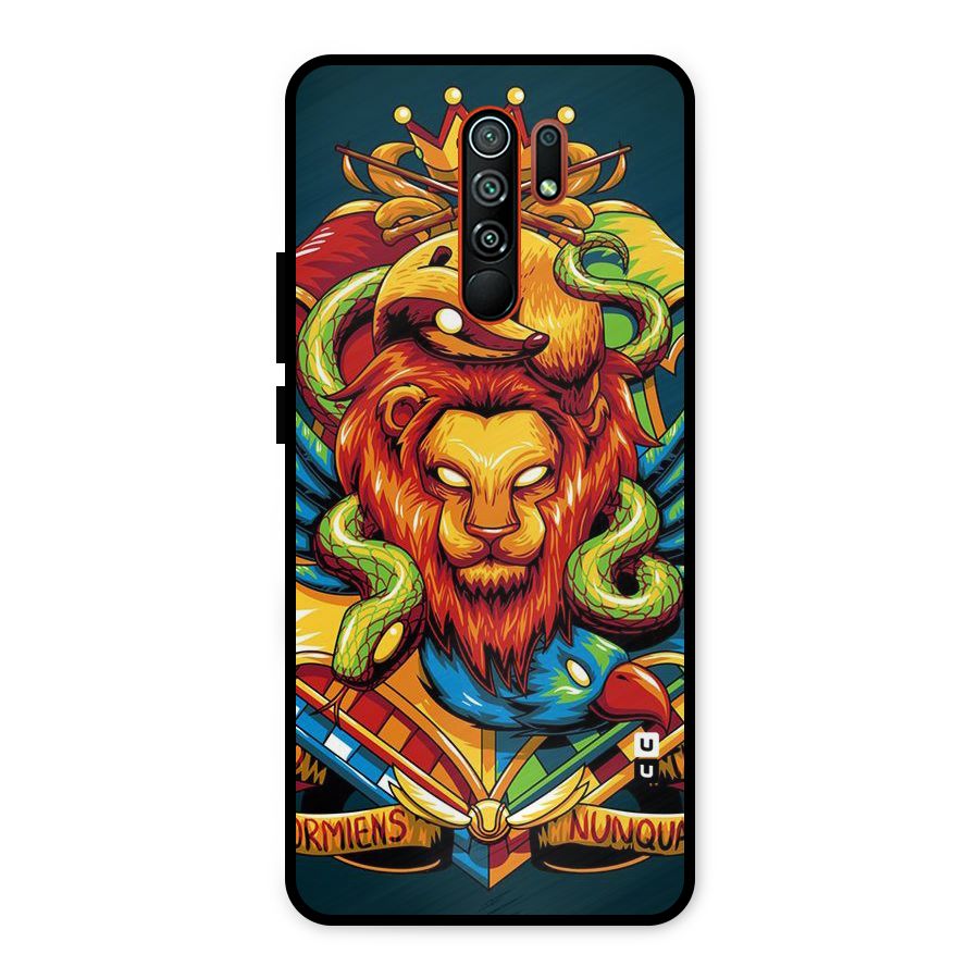 Animal Art Metal Back Case for Redmi 9 Prime