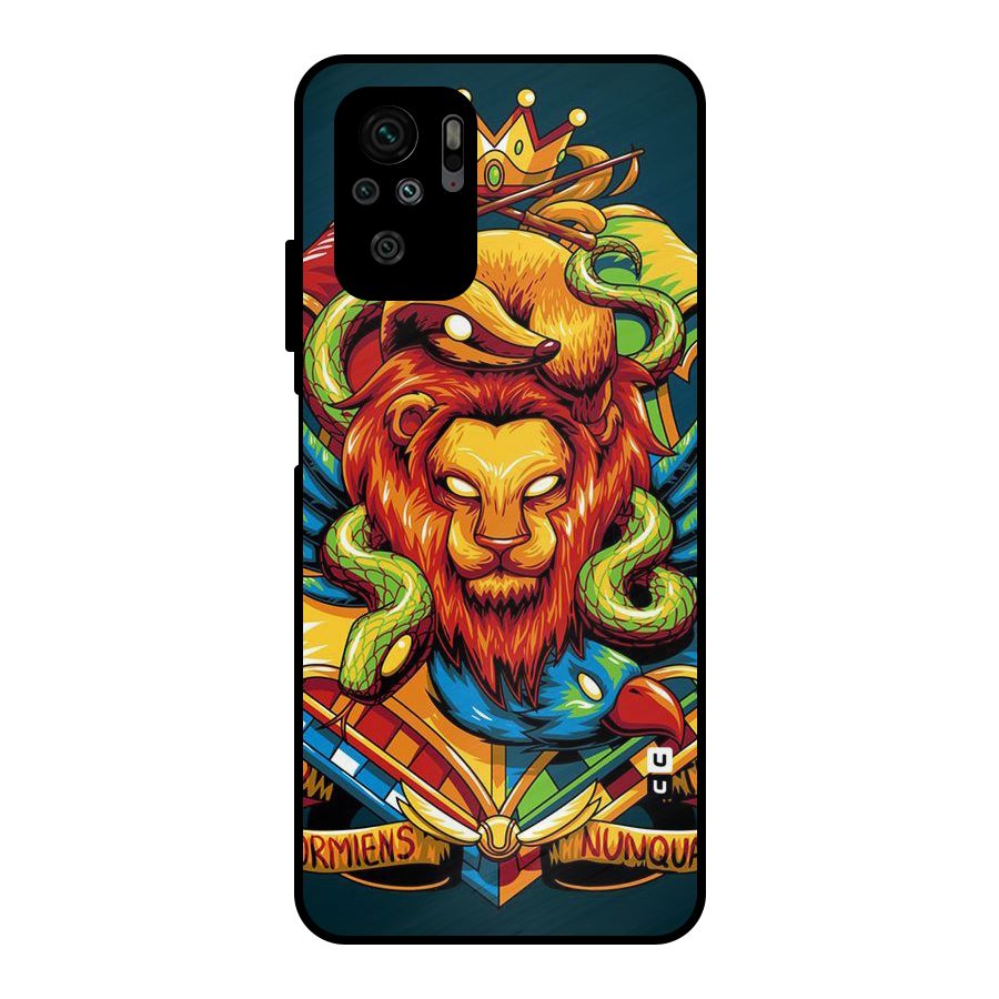 Animal Art Metal Back Case for Redmi Note 10S