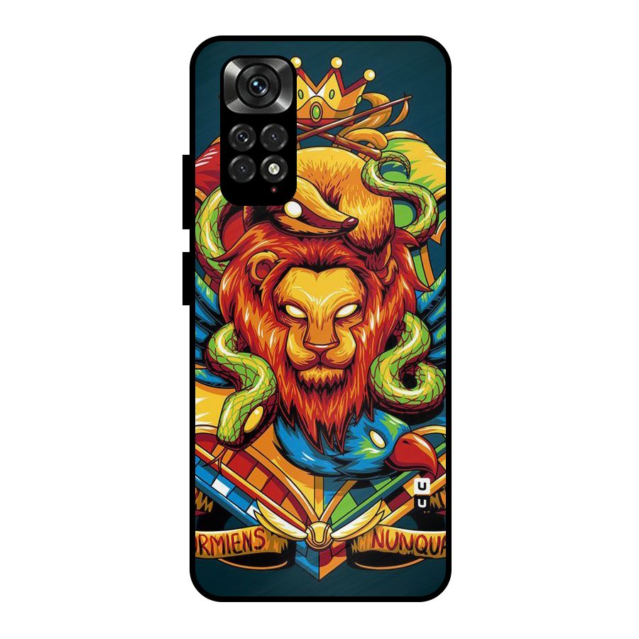 Animal Art Metal Back Case for Redmi Note 11 Pro