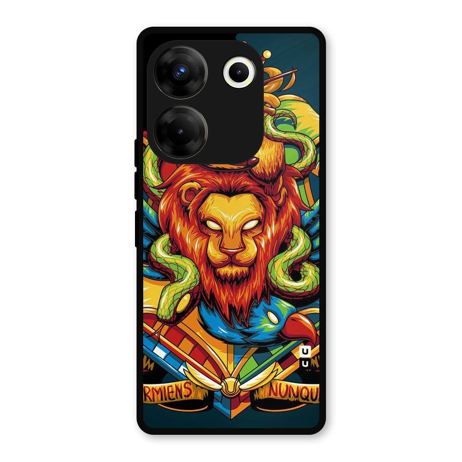 Animal Art Metal Back Case for Tecno Camon 20