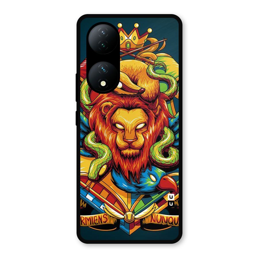 Animal Art Metal Back Case for Vivo T2